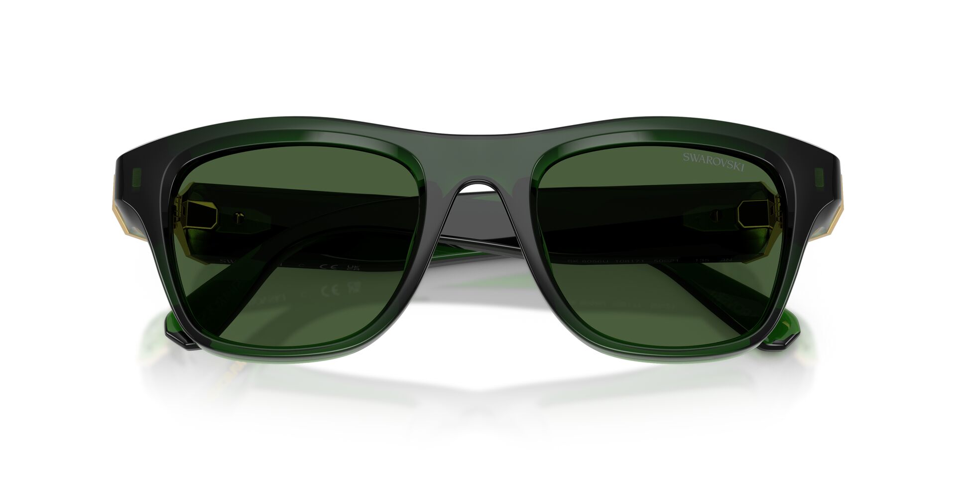 Swarovski 0SK6056U Milky verde oscuro Talla 50 - Imagen 5